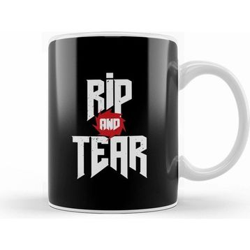 Humuts Doom Rip and Tear 01 Beyaz Kupa