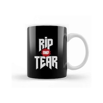 Humuts Doom Rip and Tear 01 Beyaz Kupa