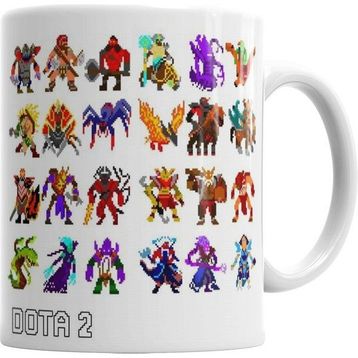 Humuts Dota 8bits Beyaz Kupa