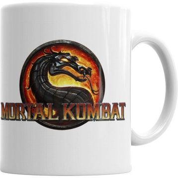 Humuts Dragao Mortal Kombat Beyaz Kupa