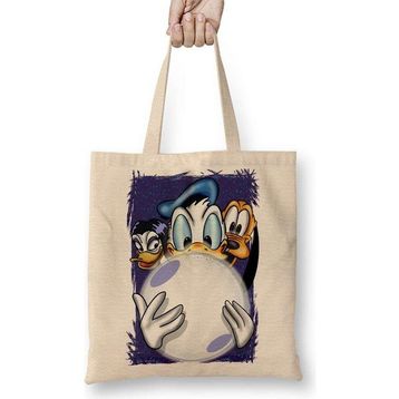 Humuts Duck Adventures Açık Bej Uzun Saplı Bez Çanta