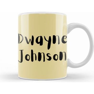 Humuts Dwayne Johnson Artwork Beyaz Kupa