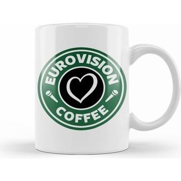 Humuts Eurovision Coffee Beyaz Kupa