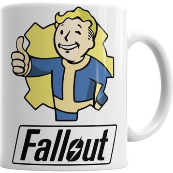 Humuts Fallout Vault Boy Beyaz Kupa