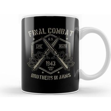 Humuts Final Combat Mural Beyaz Kupa
