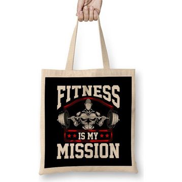 Humuts Fitness is My Mission Motivated Weightlifter Bez Çanta