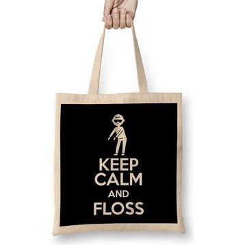 Humuts Flossing Keep Calm And Floss Bez Çanta