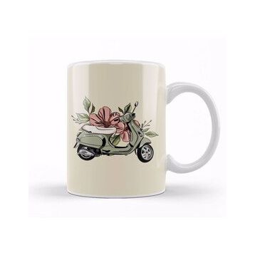 Humuts Flower Vespa Kupa Bardak