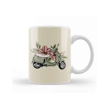 Humuts Flower Vespa Kupa Bardak