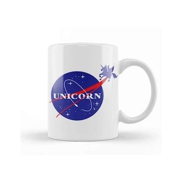 Humuts Flying Nasa Unicorn Kupa Bardak