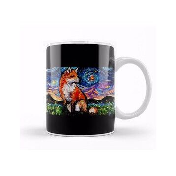 Humuts Fox Vulpine Night Kupa Bardak