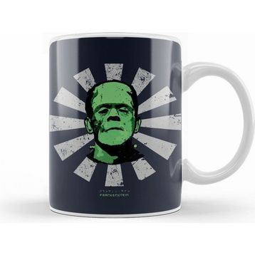 Humuts Frankenstein Retro Japanese Beyaz Kupa