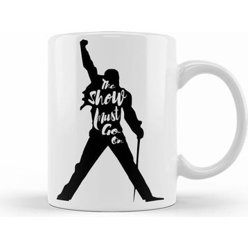 Humuts Freddie Mercury Beyaz Kupa