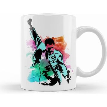 Humuts Freddie Mercury Beyaz Kupa