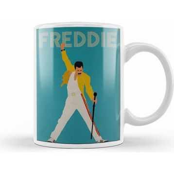 Humuts Freddie Mercury Beyaz Kupa