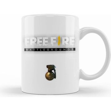 Humuts Free Fire Granade Beyaz Kupa