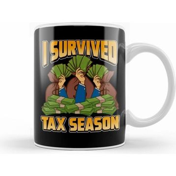 Humuts Funny Accounting I Survived Tax Season Accountant Kupa Bardak