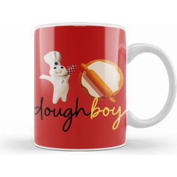 Humuts Funny Chef Cook Doughboy Beyaz Kupa