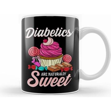 Humuts Funny Diabetics are Naturally Sweet Beyaz Kupa