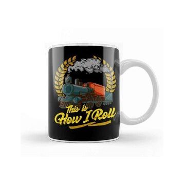 Humuts Funny This Is How I Roll Train Pun Model Train Pun Kupa Bardak