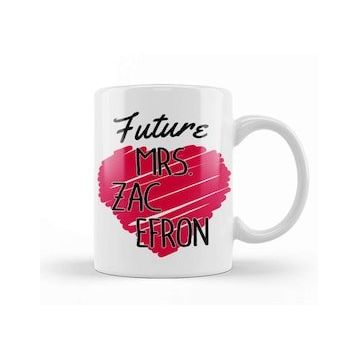 Humuts Future Mrs Zac Efron Love Heart Kupa Bardak