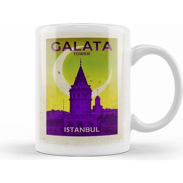 Humuts Galata Kulesi Kupa Bardak