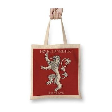 Humuts Game of Thrones House Lannister 2 Uzun Saplı Kadın Bez Çanta