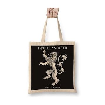 Humuts Game of Thrones House Lannister Uzun Saplı Kadın Bez Çanta