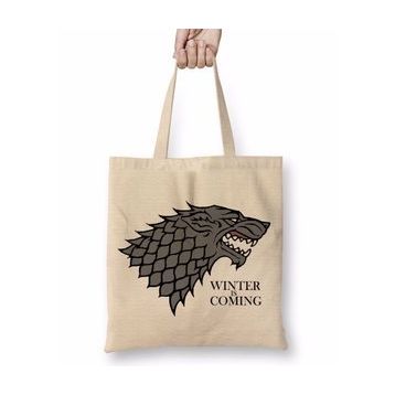 Humuts Game of Thrones Winter is Coming Uzun Saplı Kadın Bez Çanta