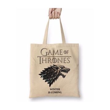 Humuts Game of Thrones Winter is Coming Uzun Saplı Kadın Bez Çanta