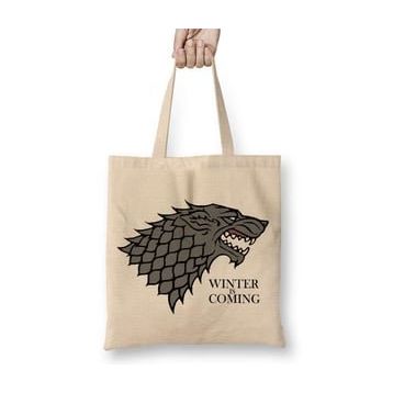 Humuts Game of Thrones Winter is Coming Uzun Saplı Kadın Bez Çanta