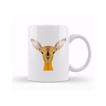 Humuts Geometric Animal Deer Kupa Bardak