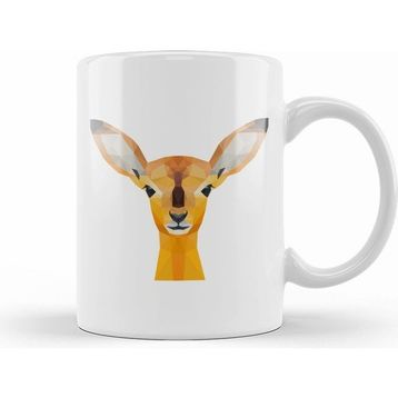 Humuts Geometric Animal Deer Kupa Bardak