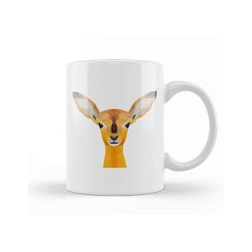 Humuts Geometric Animal Deer Kupa Bardak