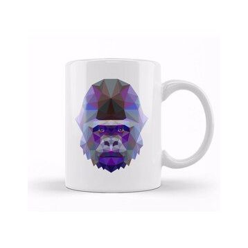 Humuts Geometric Animal Gorilla Kupa Bardak