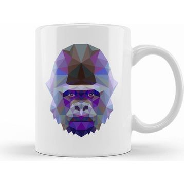 Humuts Geometric Animal Gorilla Kupa Bardak