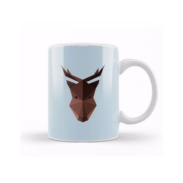 Humuts Geometric Animal Moose Kupa Bardak