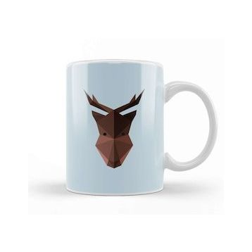 Humuts Geometric Animal Moose Kupa Bardak