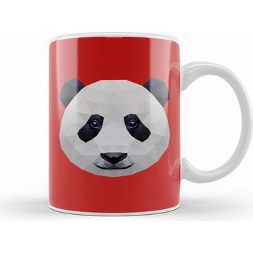 Humuts Geometric Animal Panda Kupa Bardak