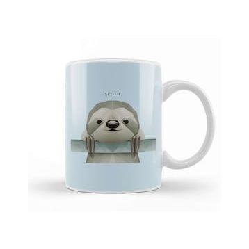 Humuts Geometric Animal Sloth Kupa Bardak