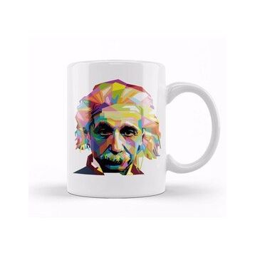Humuts Geometric Celebrity Albert Einstein Kupa Bardak