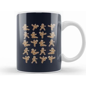 Humuts Gingerbread Man Ninjas Christmas Kupa Bardak