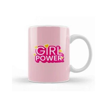 Humuts Girl Power Text Design Kupa Bardak
