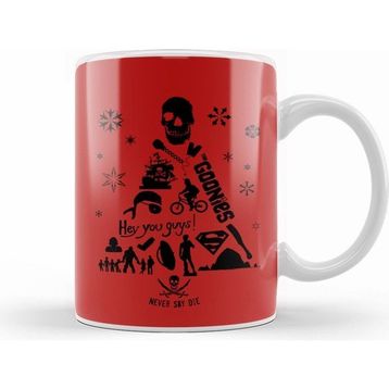 Humuts Goonies Christmas Tree Silhouette Kupa Bardak