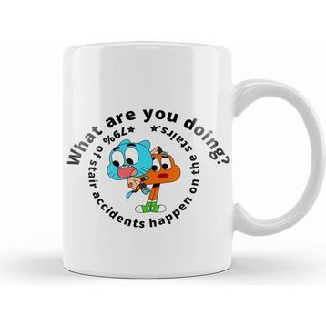 Humuts Gumball Watterson and Darwin Watterson Kupa Bardak
