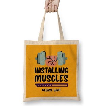 Humuts Gym Workout Fitness Lover Motivation Gift Quotes For Men Women Bez Çanta