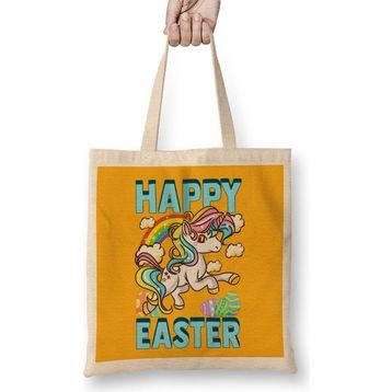 Humuts Happy Easter Unicorn Egg Hunt Bez Kadın Günlük Çanta
