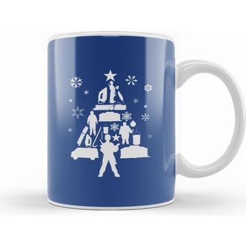 Humuts Home Alone Christmas Tree Silhouette Kupa Bardak