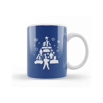 Humuts Home Alone Christmas Tree Silhouette Kupa Bardak