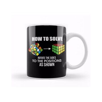 Humuts How To Solve Puzzle Cube Funny Cubing Kupa Bardak
